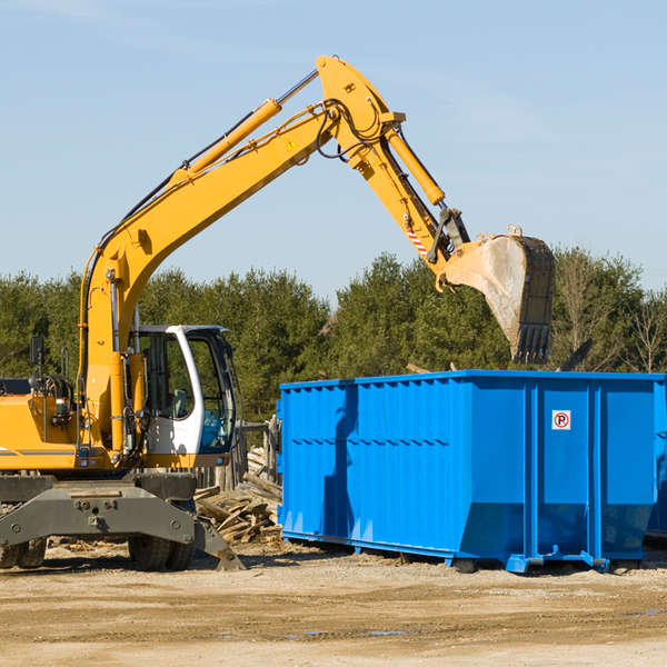 can i request a rental extension for a residential dumpster in Newark